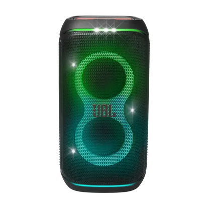 JBL PartyBox Club 120 speaker with green light display