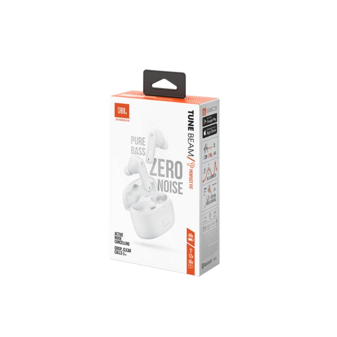 JBL Tune Beam Wireless Earbuds.
