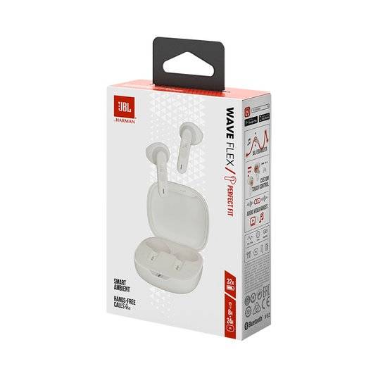 JBL Wave Flex True Wireless Earbuds.