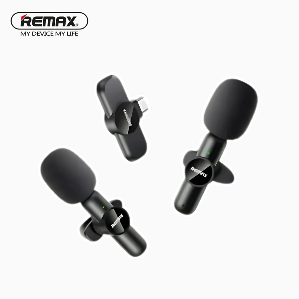 Remax K10 Clip 1 to 2 Live-Stream Wireless Microphone Noise Reduction Price In Sri Lanka