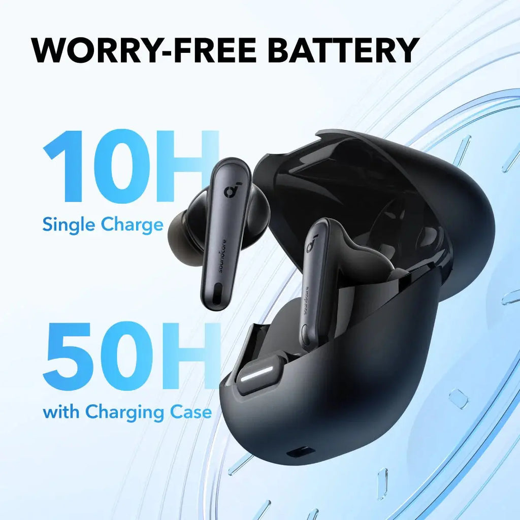 Soundcore Liberty 4 NC True-Wireless Noise Cancelling Earbuds.